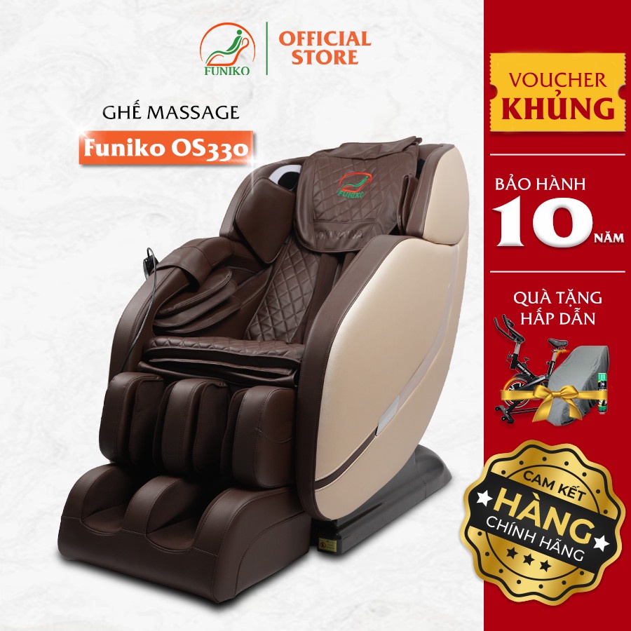Ghế massage toàn thân cao cấp Funiko OS 330 4D di chuyển bảo hành 1 thumbnail