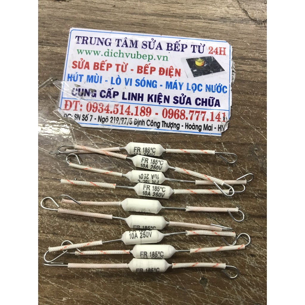 Combo 10 chiếc cầu chì xứ nồi cơm 10A-185 độ, 20A-185 độ