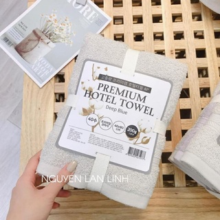 Set 4 khăn bông premium mềm mịn thấm hút tốt