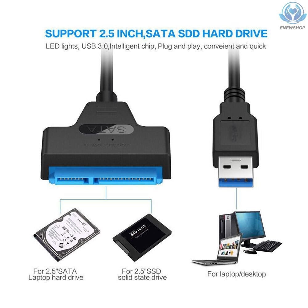 Dây Cáp Chuyển Đổi Usb 3.0 Sang Sata Iii Cho Ổ Cứng 2.5in Ssd &amp; Hdd