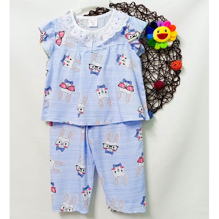 Bộ tole tay ngắn quần dài bé gái 16-17kg