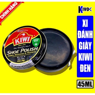 Xi Đánh Giày Đen Kiwi - Sáp Đánh Bóng Giày Da - Sáp Lau Giày - Xi Đen 45ML