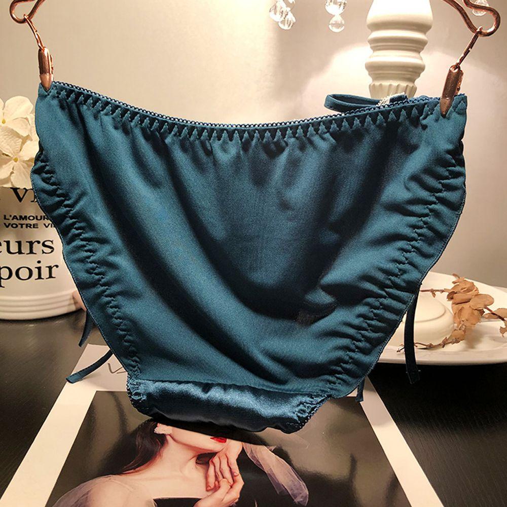 Quần Lót Cotton Thoáng Khí Phối Bèo Phong Cách Lolita Cho Nữ