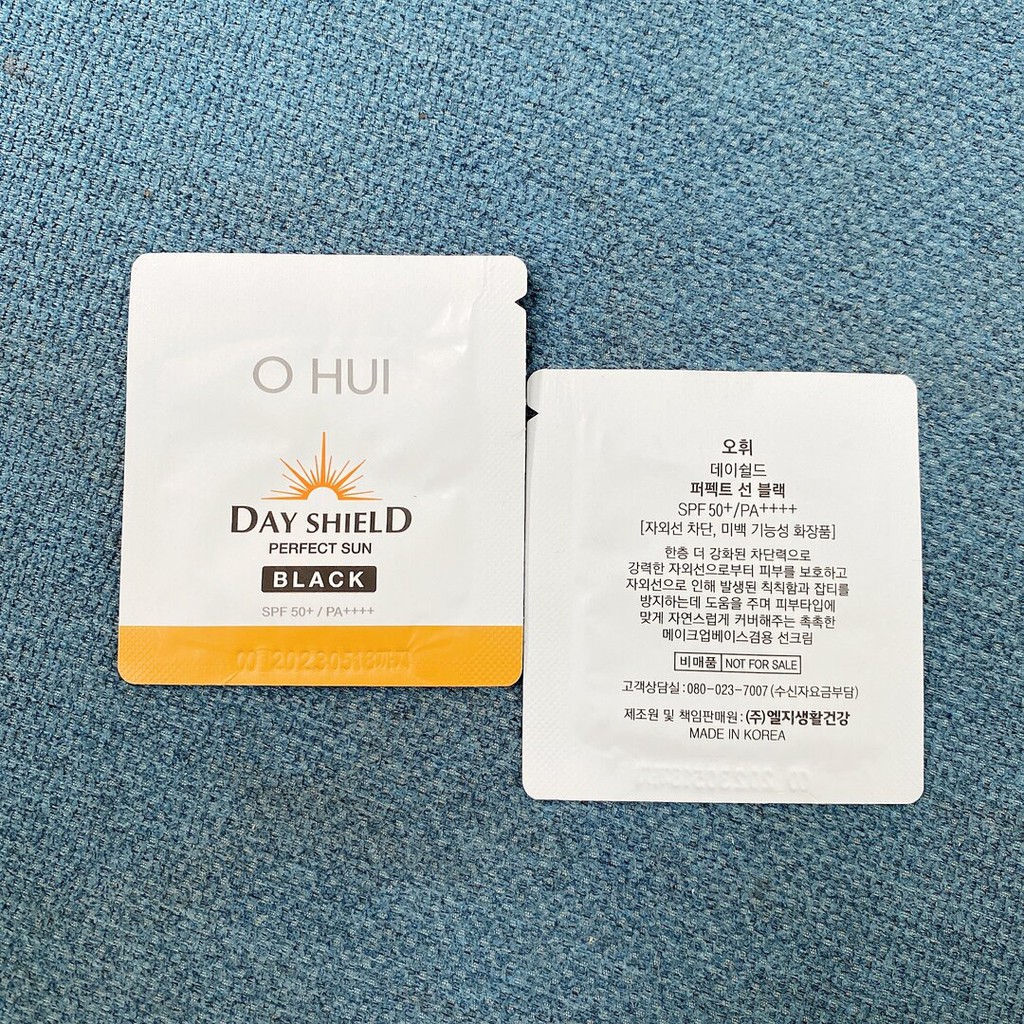 Combo 10 gói kem chống nắng dưỡng da Ohui Black SPF50+/ PA ++++ date 2024
