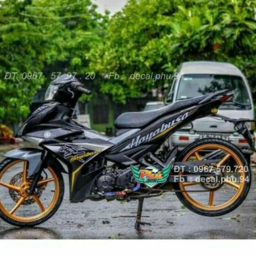 MẪU MỚI - Tem Rời Exciter 150 Hayabusa đen