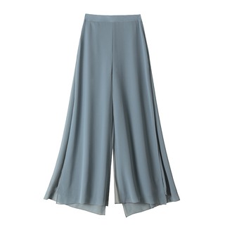 Quần culottes voan xẻ 4 tà