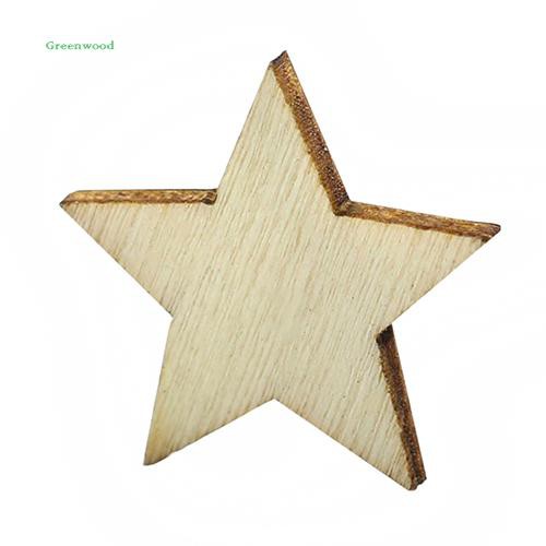 Set 100 Cúc Gỗ Hình Ngôi Sao Xinh Xắn Dùng Để Trang Trí Đồ Thủ Công