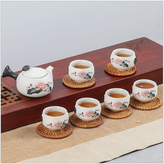 [CÓ SẴN] Bộ bình trà gốm sứ Viên Ngộ - Lò Gốm sứ Bát Tràng  VNSANY-IM0002