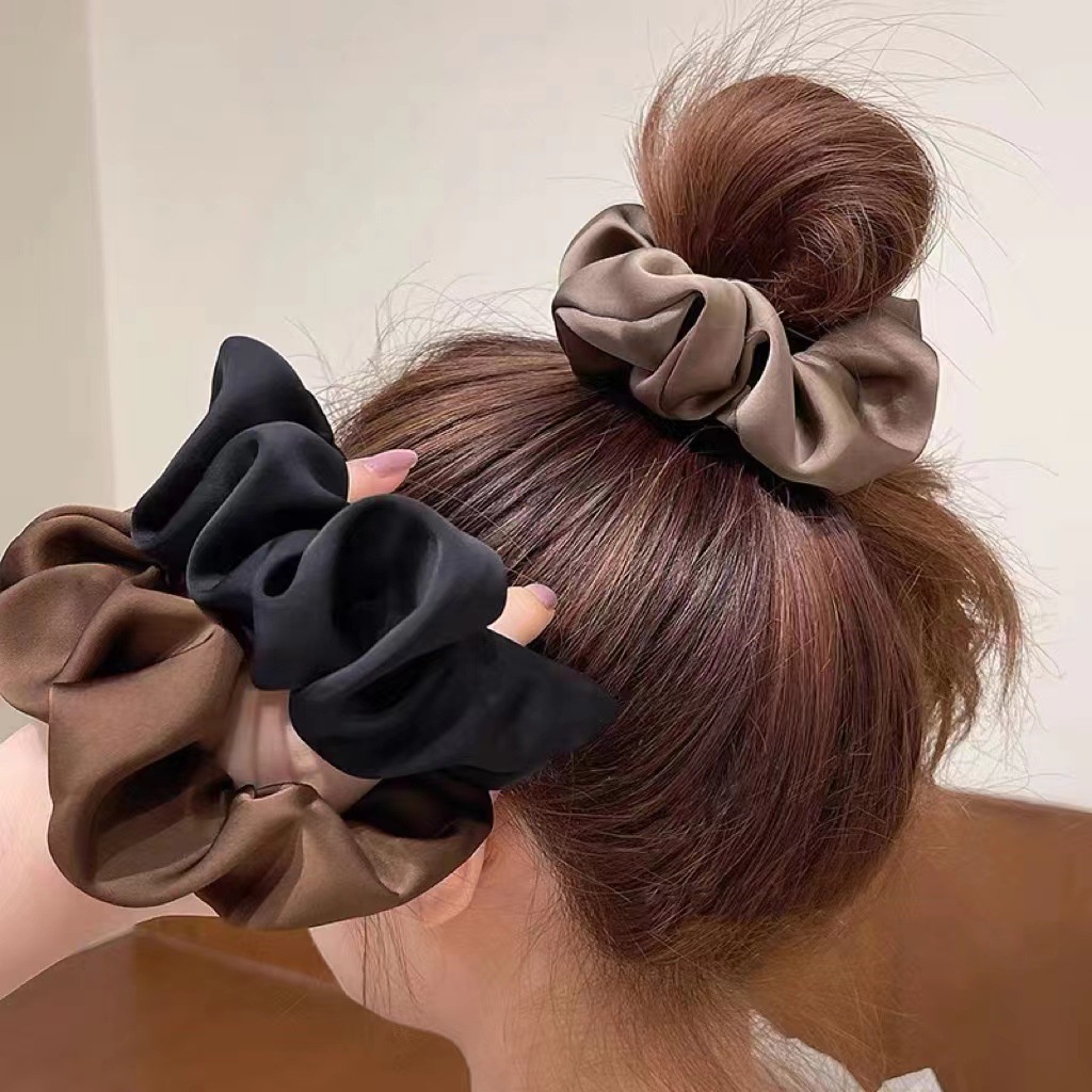 Dây buộc tóc vải scrunchies cột tóc nhiều màu sắc thời trang Hàn Quốc cho bạn gái LK234