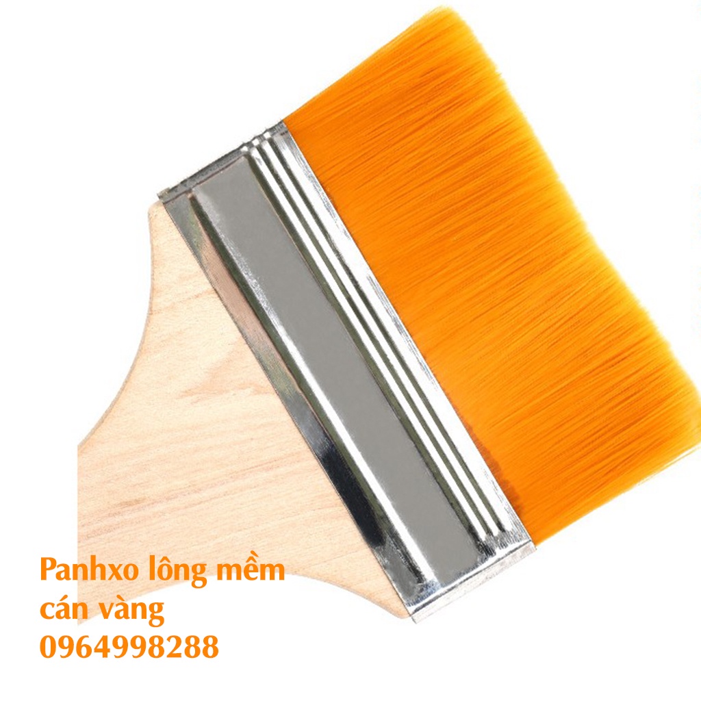 [RẺ NHẤT] PANHXO LÔNG MỀM CÁN VÀNG Hàng loại 1 Cọ Lớn , Cọ Dẹt, Cọ Bản Lớn, Cọ Bản Vuông, Cọ Đầu Bằng - Cọ Theo Số