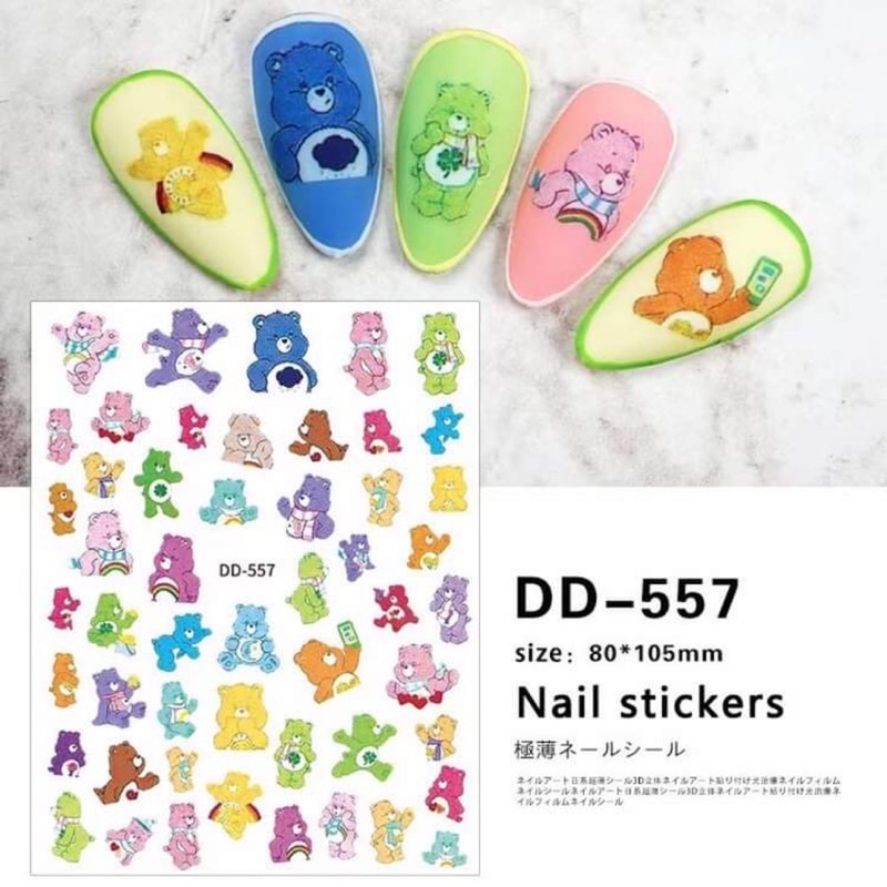 Sticker nail,hình dán móng hoạt hình