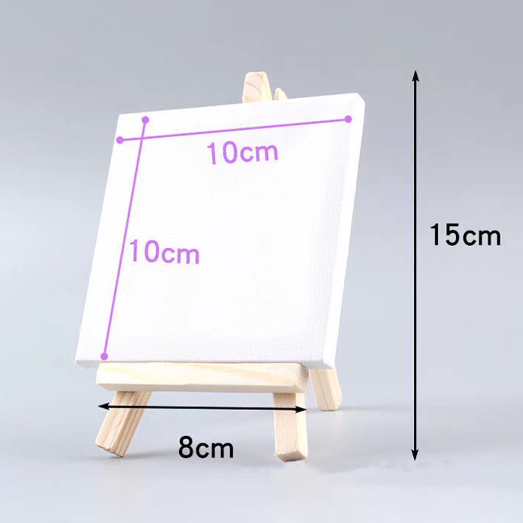 Bộ Tranh Vải Bạt Mini Màu Sắc Acrylic Dành Cho Trẻ Em Vẽ Tranh