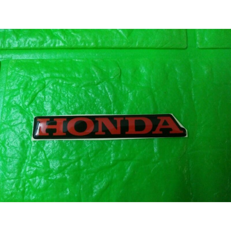 Tem nổi dán mặt nạ trước xe honda màu đỏ phản quang