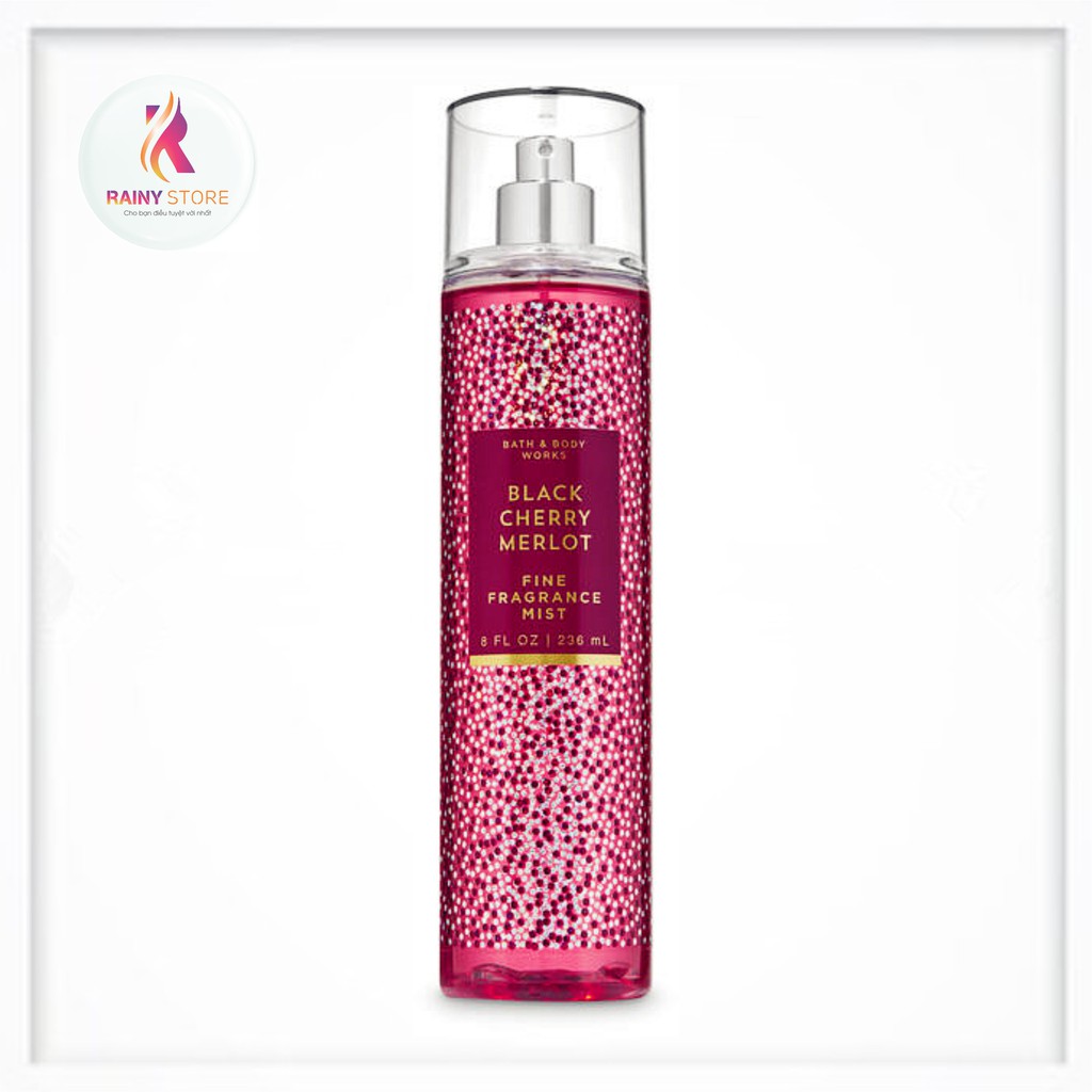 Xịt thơm toàn thân Bath & Body Works Black Cherry Merlot 236ml