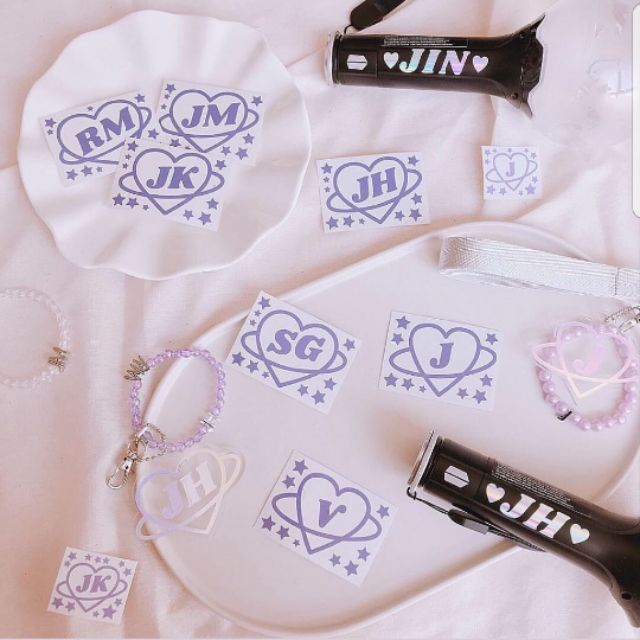 STICKER HOLOGRAM DECOR BOMB BTS