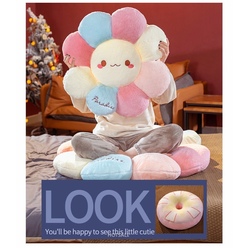 Đệm lót ghế ngồi hình tròn 45cm chống trượt siêu bền thiết kế dễ thương