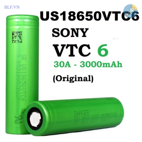 Pin xả cao 18650 Sony VTC6 US18650VTC6 30A 3000mAh - Hàng chính hãng