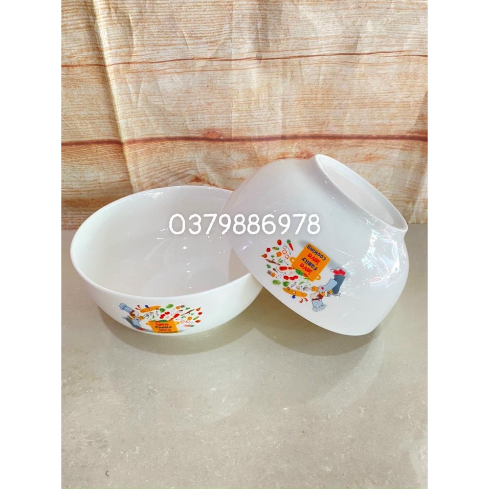 Set 2 tô sứ họa tiết CAO CẤP 6in - đk 15cm