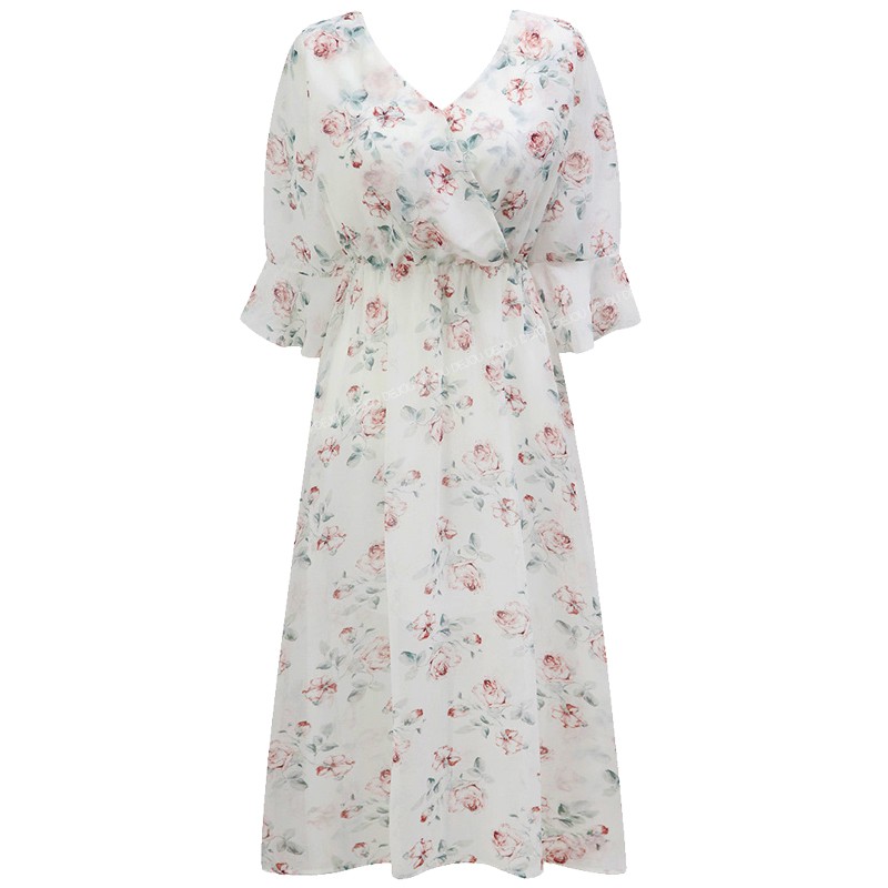 (ORDER) Váy hoa dáng dài thắt eo MORAN Hàn Quốc 2020 | BigBuy360 - bigbuy360.vn