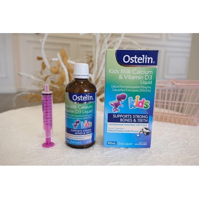 Vitamin D & Calcium Ostelin Kids 90ML