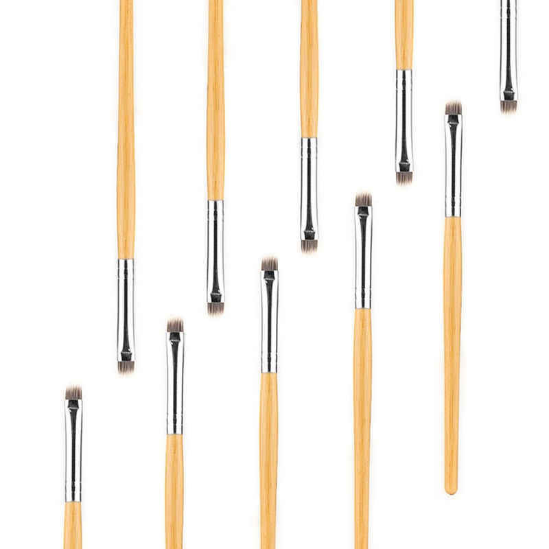 [Hàng mới về] Cọ trang điểm lông mày chuyên nghiệp với tay cầm bằng gỗ