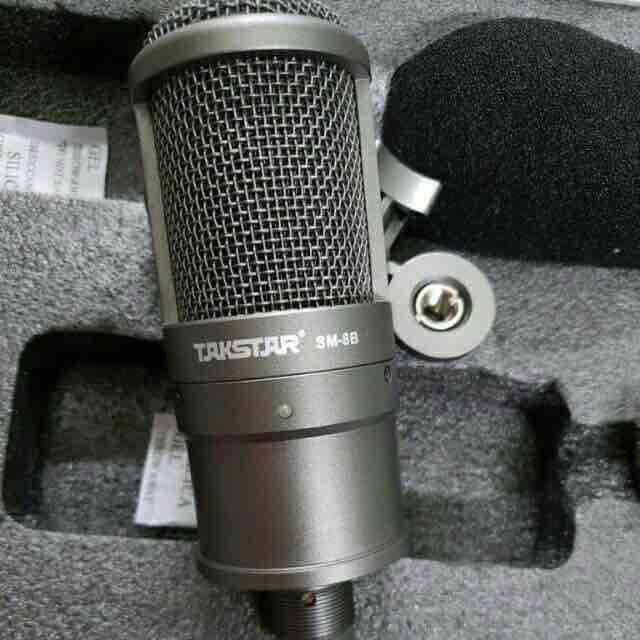 Combo Mic thu âm Takstar SM8B và nguồn Phan Tom 48v