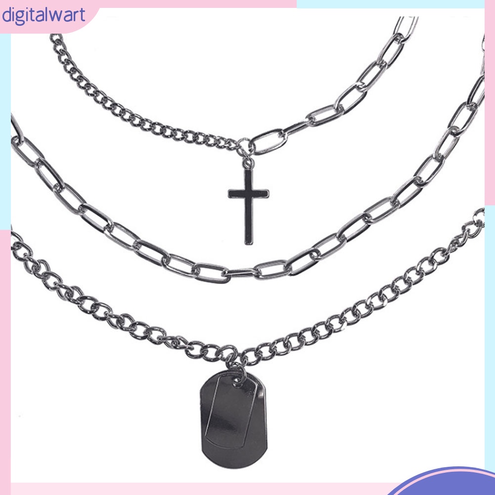 Set 1 / 3 Dây Chuyền Mặt Chữ Thập Unisex