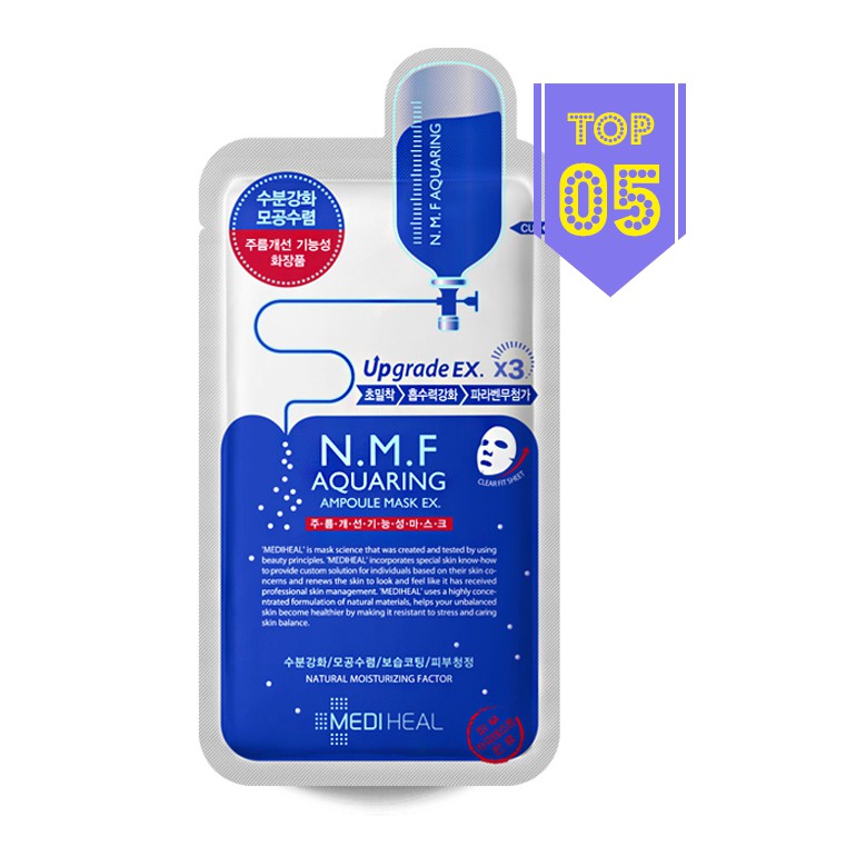 Mặt nạ siêu tinh chất L&amp;P Cosmetic Mediheal N.M.F Aquaring Ampoule Mask Ex