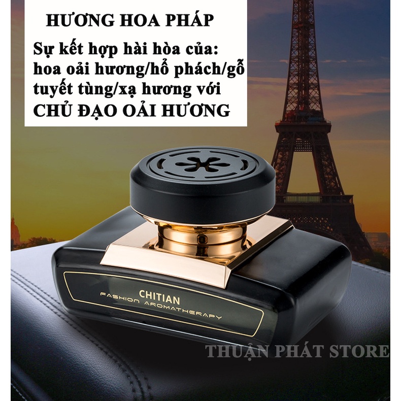 Nước hoa ô tô Chitian chính hãng tinh dầu xe hơi cao cấp đặt taplo ô tô khử mùi chống say xe hoàn toàn từ thiên nhiên