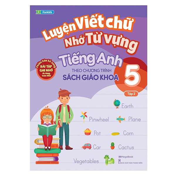 Sách Luyện viết chữ nhớ từ vựng tiếng Anh theo chương trình Sách giáo khoa Lớp 5