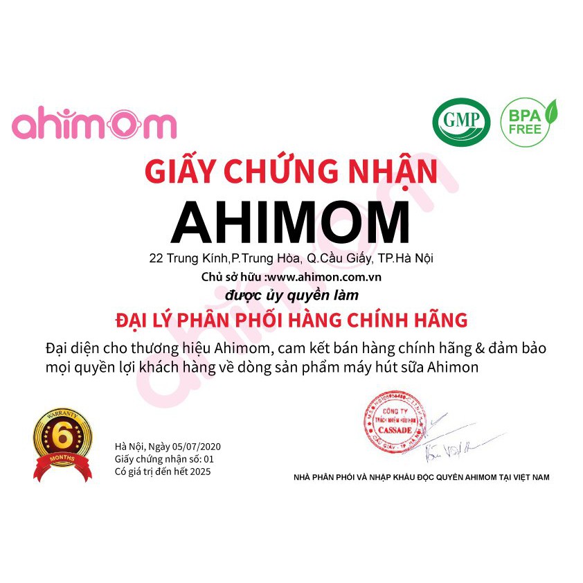 Máy hút sữa điện đôi - máy vắt sữa Ahimom hàng nhập khẩu chính hãng BH 12 tháng - Ahimom