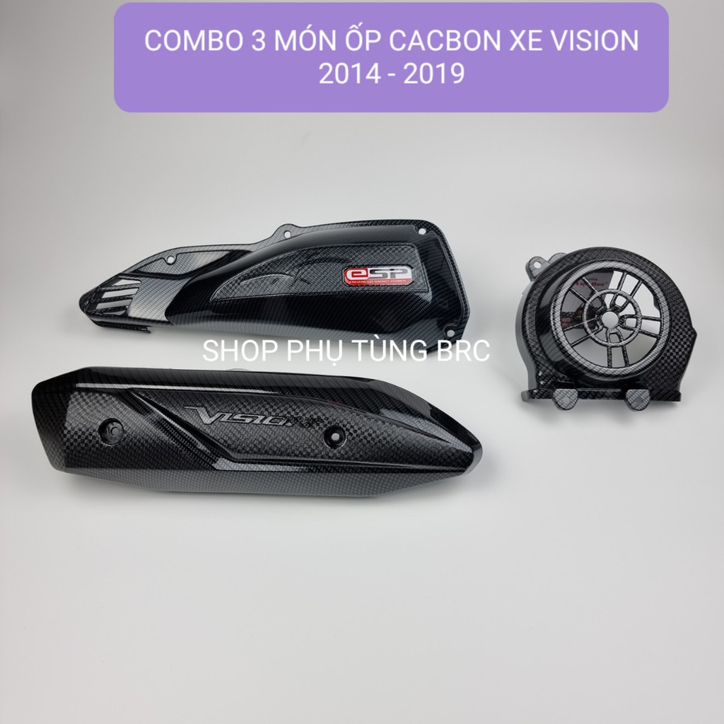 Combo 3 món ốp cacbon xe VIsion 2014 - 2019