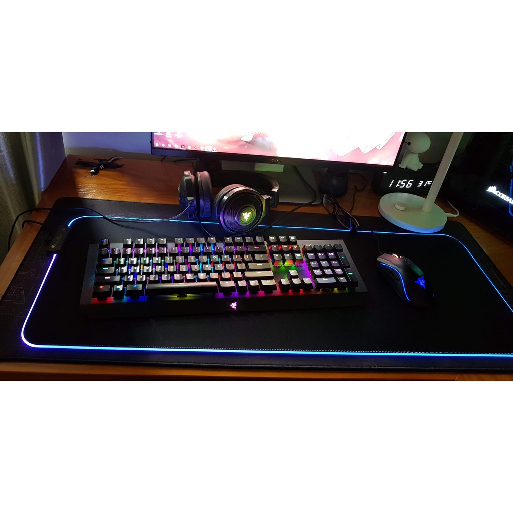 Bàn Di Chuột RGB, Lót Chuột Pad RGB Loại Lớn 80x30cmx4mm -dc3410