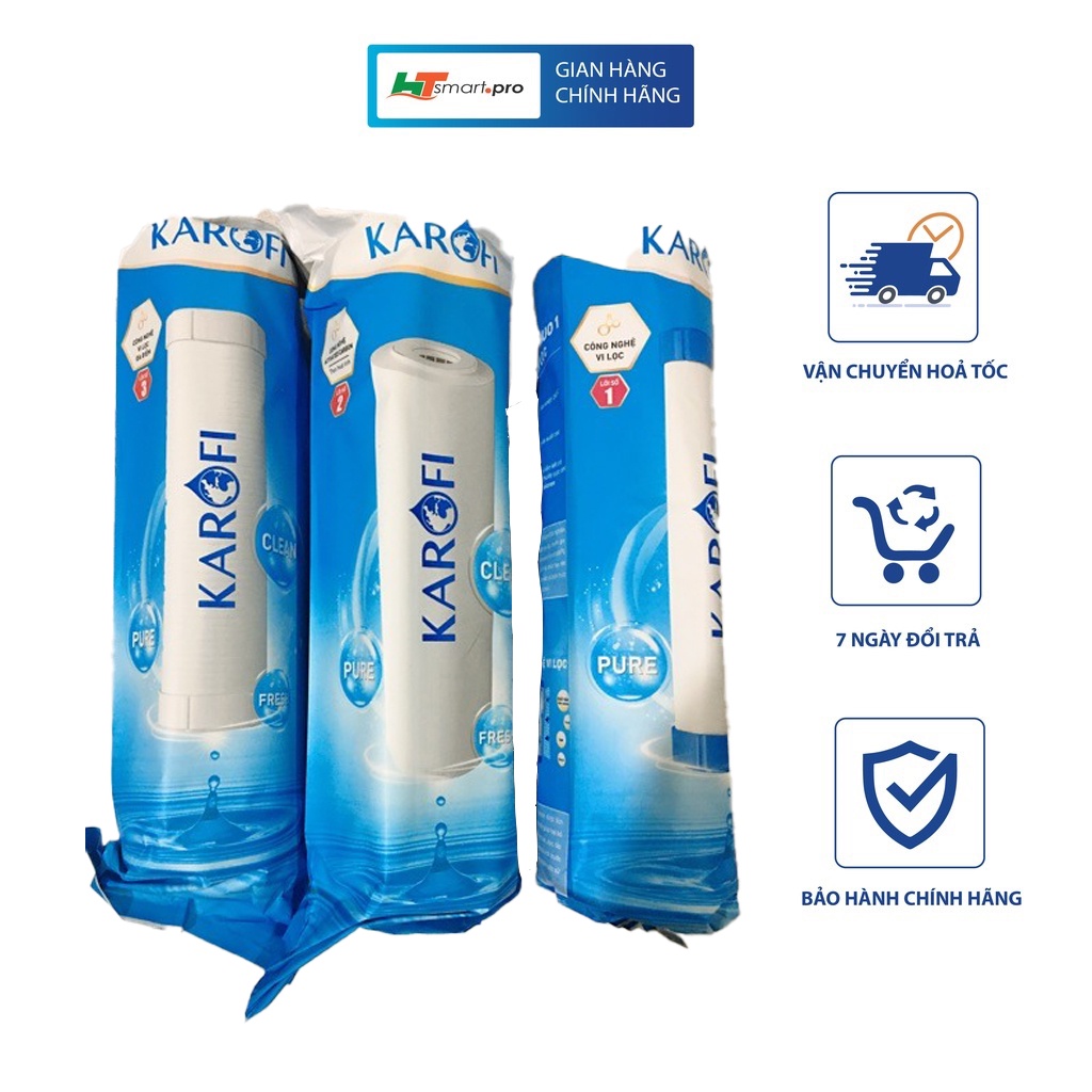 Combo 3 lõi lọc nước Karofi 1,2,3 chính hãng