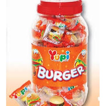 Kẹo Dẻo Burger Yupi Hủ  - Kẹo Dẻo Hamberger