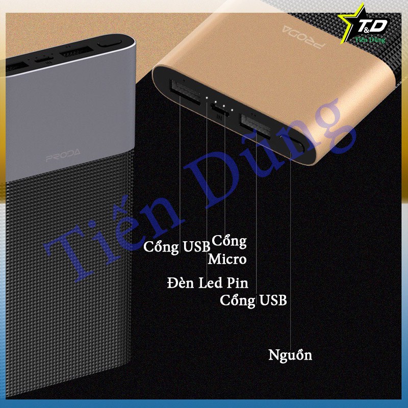 Pin sạc dự phòng Remax PRODA PPP 28 dung lượng 10.000mAh chình hãng thiết kế sang trọng ♥️♥️