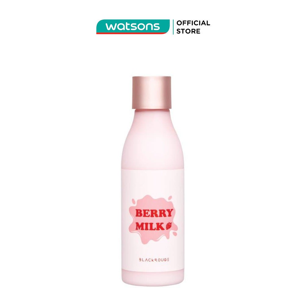 Nước Hoa Hồng Black Rouge Real Strawberry Milk Toner Dưỡng Ẩm Sáng Da 200ml