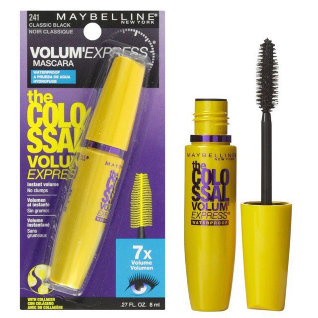 Mascara Maybeline vàng 7X New York - Không Lem không Nhòe Giúp Hàng Mi Cong Dài Tự Nhiên ( CHÍNH HÃNG ) | BigBuy360 - bigbuy360.vn