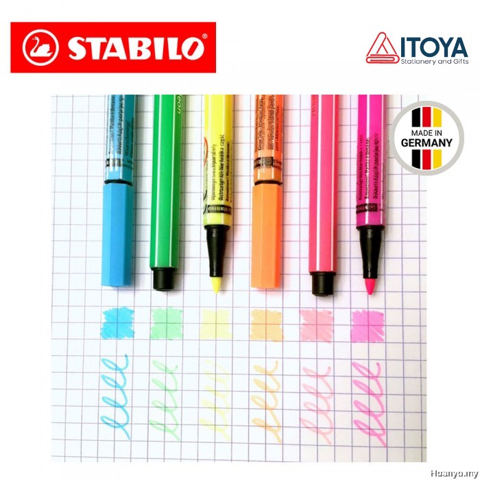 [Bán lẻ] Bút Fineliner Stabilo Point 68 1mm (màu Neon &amp; Pastel)