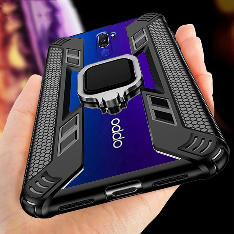 Ốp điện thoại silicone mềm có giá đỡ chống sốc cho OPPO F11/ F11 Pro/ A9 2020/ A5 2020