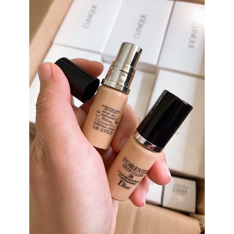 KEM NỀN  𝗗𝗜𝗢𝗥 𝗙𝗢𝗥𝗘𝗩𝗘𝗥 𝗦𝗞𝗜𝗡 𝗚𝗟𝗢𝗪 5ml unbox