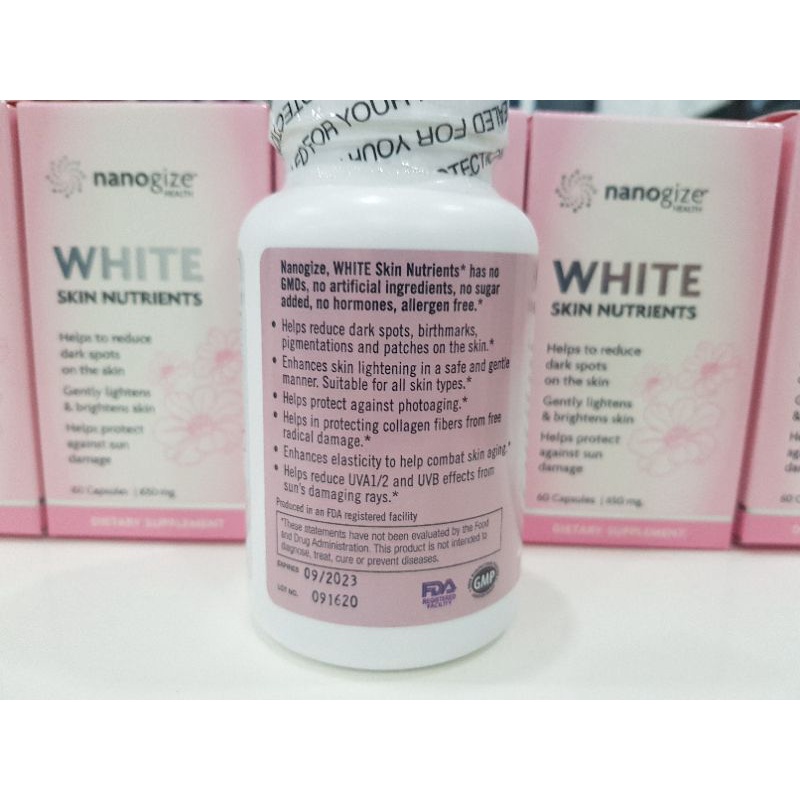 Viên uống trắng da Nanogize White Skin Nutrients