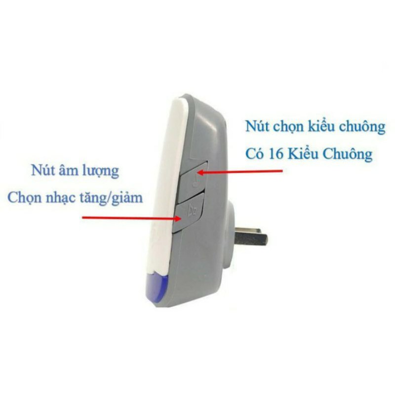 Chuông báo khách, báo trộm cảm ứng hồng ngoại không dây [Tặng Pin] bảo hành 12 tháng