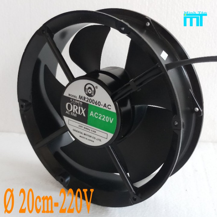 quạt tản nhiệt hình tròn ORIX Ø 20 cm - 220V