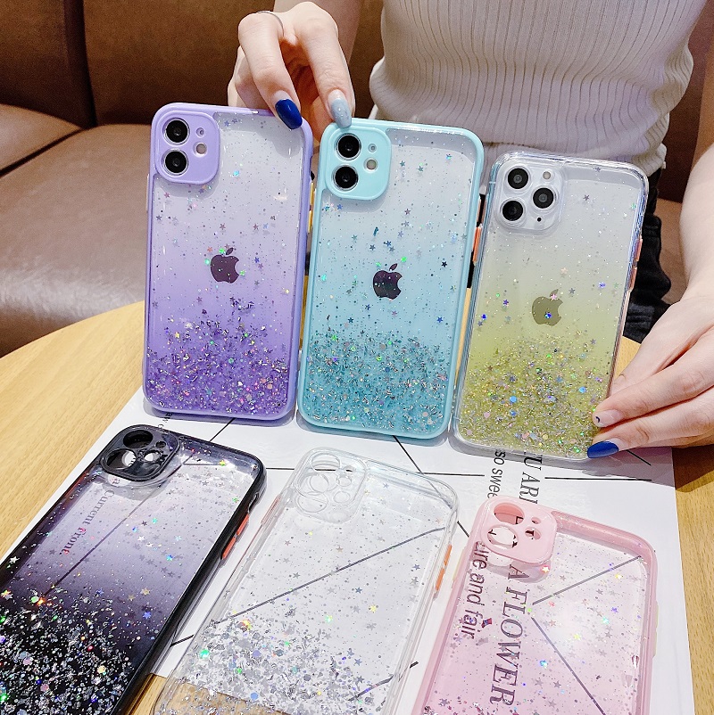 IPhone 12 Pro Max 11 SE 2020 6s 7 8 Plus X XR XS Max Case Shiny Starry sky star Casing Phone Cover Apple