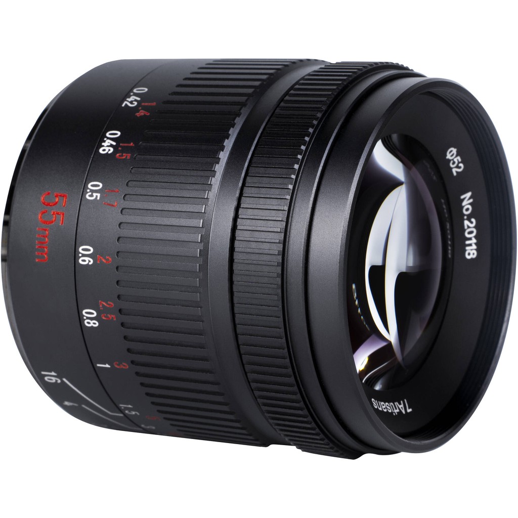 [SẴN] Ống kính 7Artisans 55mm F1.4 Mark II (Đời 2) - Lens chân dung xóa phông cho Fujifilm, Sony, Canon EOS M và M4/3