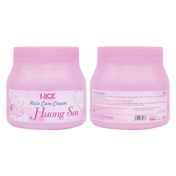 KEM HẤP Ủ TÓC SUÔN MƯỢT HƯƠNG SEN NICE 1000ML