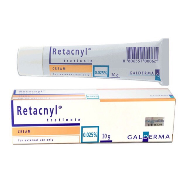 ✅Kem Retacnyl Galderma 30G - Tretinoin 0,025% &amp; 0,05% Cho da mụn, lão hóa