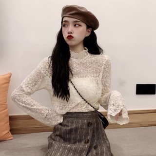 Áo ren phối đồ siêu đẹp