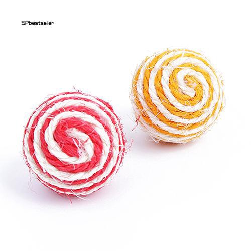 Quả bóng bện dây đồ chơi cho mèo